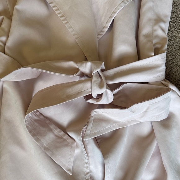 Mud Pie Light Pink Trench Coat - Picture 5 of 7